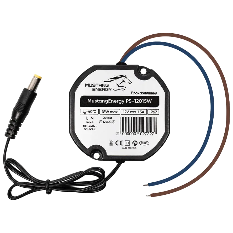 Блок живлення mustang energy mustang energy ps-12015w ip67