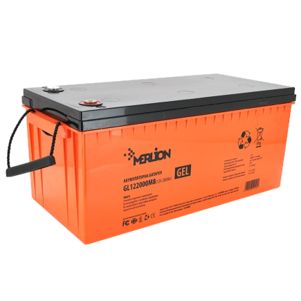 Акумуляторна батарея 12 v 200 ah merlion merlion gl122000m8