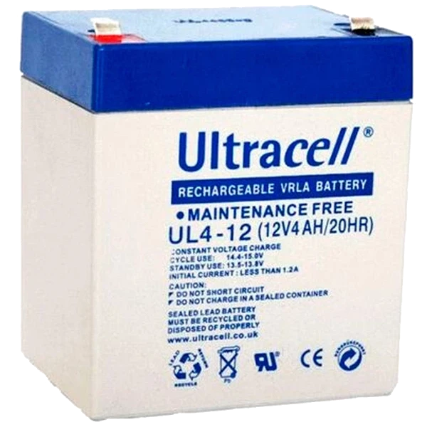 Акумуляторна батарея ultracell ultracell ul4-12 agm 12В 4 А•г