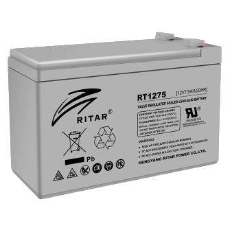 Свинцово-кислотная аккумуляторная батарея ritar ritar rt1275 7.5А•ч 12В