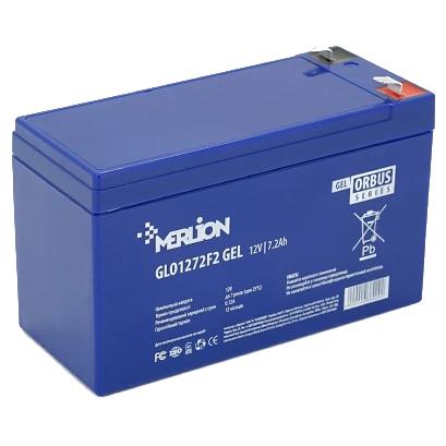Свинцово-кислотная аккумуляторная батарея merlion merlion orbus glo1272f2 12 v 7.2ah