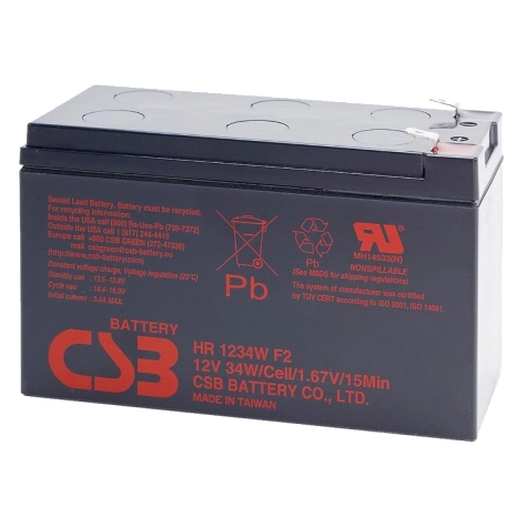 Акумуляторна батарея csb csb hr1234wf2 12В 9А•г