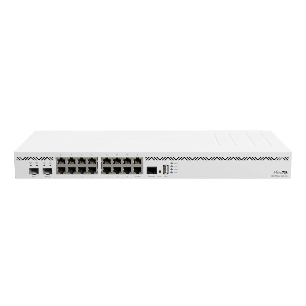 18-портовый маршрутизатор mikrotik mikrotik ccr2004-16g-2s+