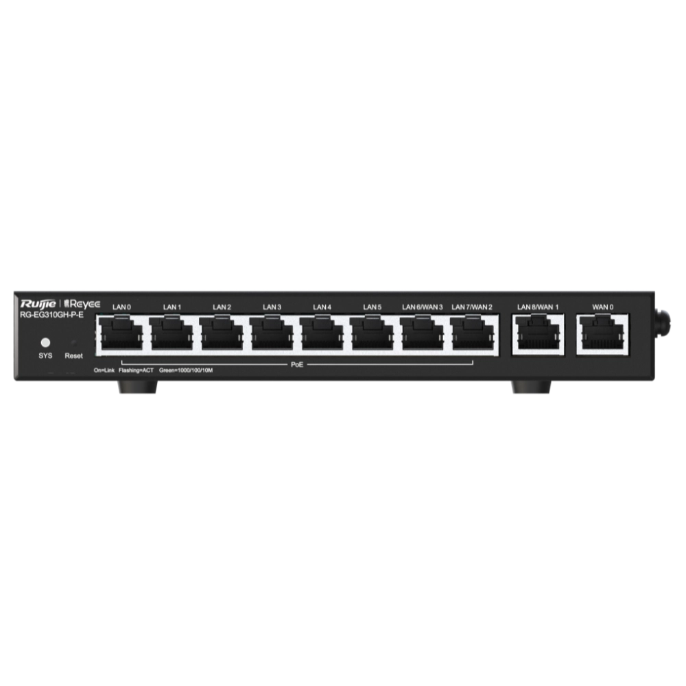 10-портовый poe с облачным управлением ruijie ruijie reyee rg-eg310gh-p-e