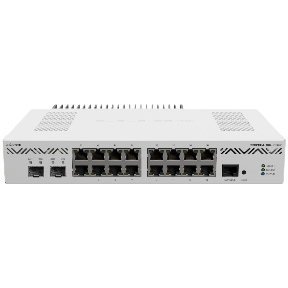Маршрутизатор mikrotik mikrotik ccr2004-16g-2s+pc