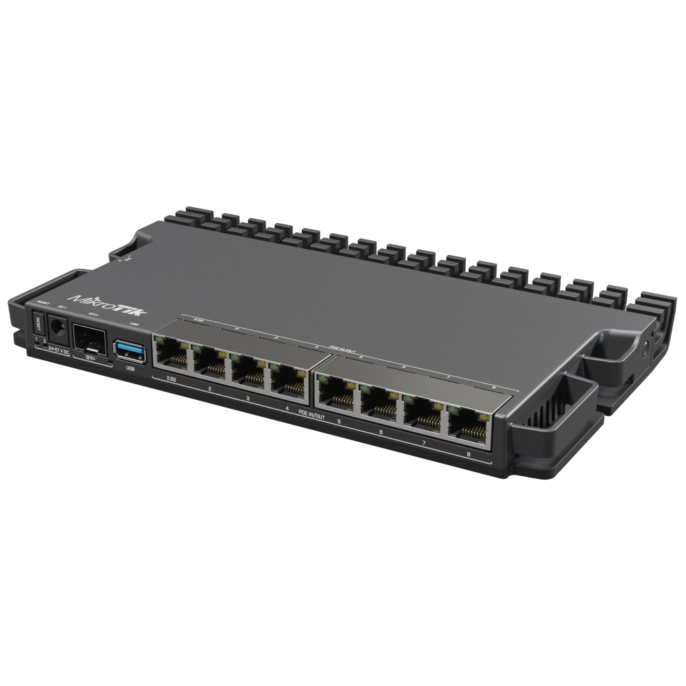 маршрутизатор 2.5g ethernet 10g sfp+ poe mikrotik mikrotik rb5009upr+s+in
