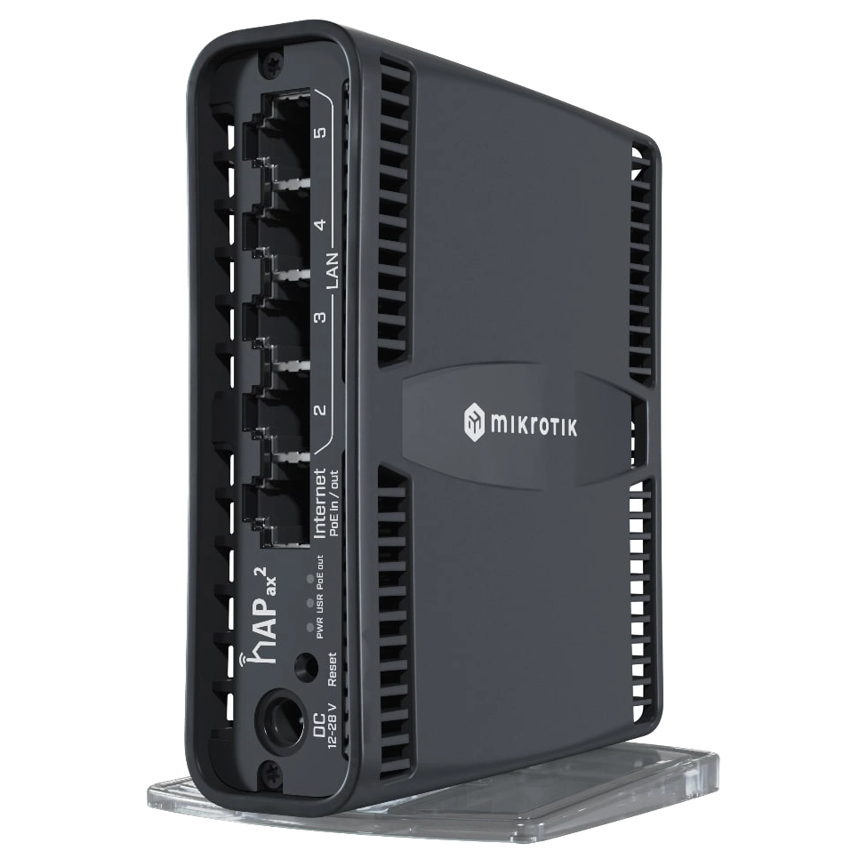 Беспроводной wifi 6 маршрутизатор mikrotik mikrotik hap ax² (c52ig-5haxd2haxd-tc)