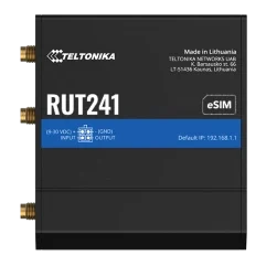 Промисловий стільниковий маршрутизатор teltonika teltonika rut241 з 4g lte, wi-fi, esim