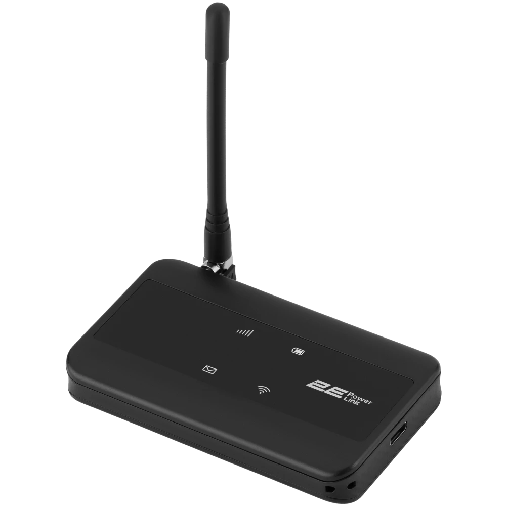 Мобильный маршрутизатор 2e 2e powerlink (mifi-2) lte wi-fi4 1xtype-c 1xcrc9 2100мА•ч