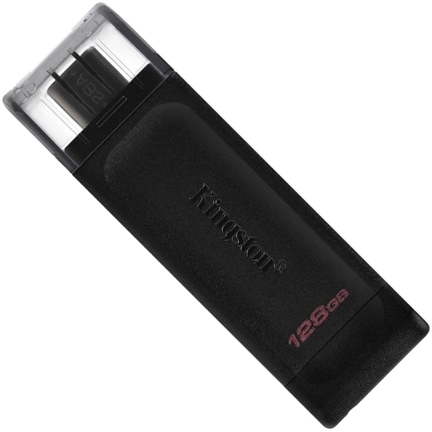 Накопитель флеш usb kingston datatraveler 70 128gb usb type-c