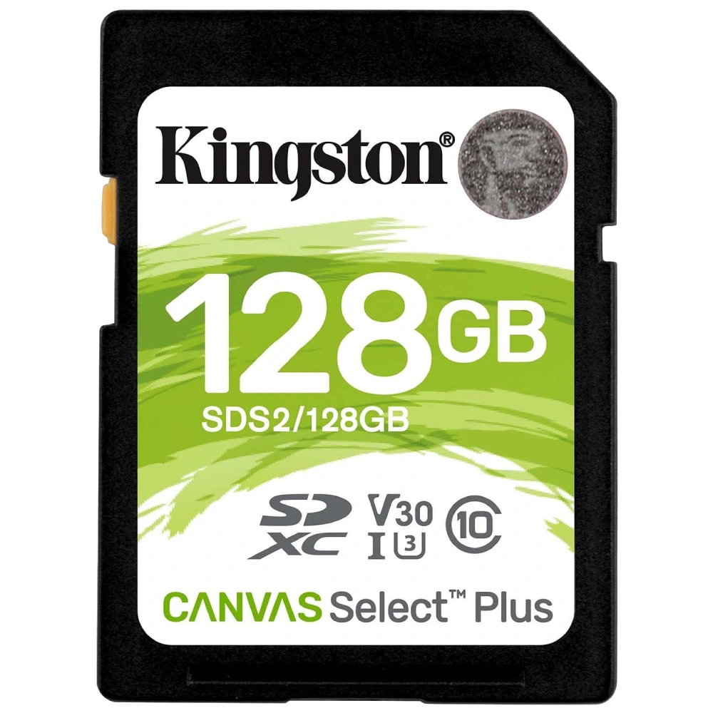 Модуль флэш-памяти kingston kingston 128gb sdxc canvas select plus 100r c10 uhs-i u3 v30