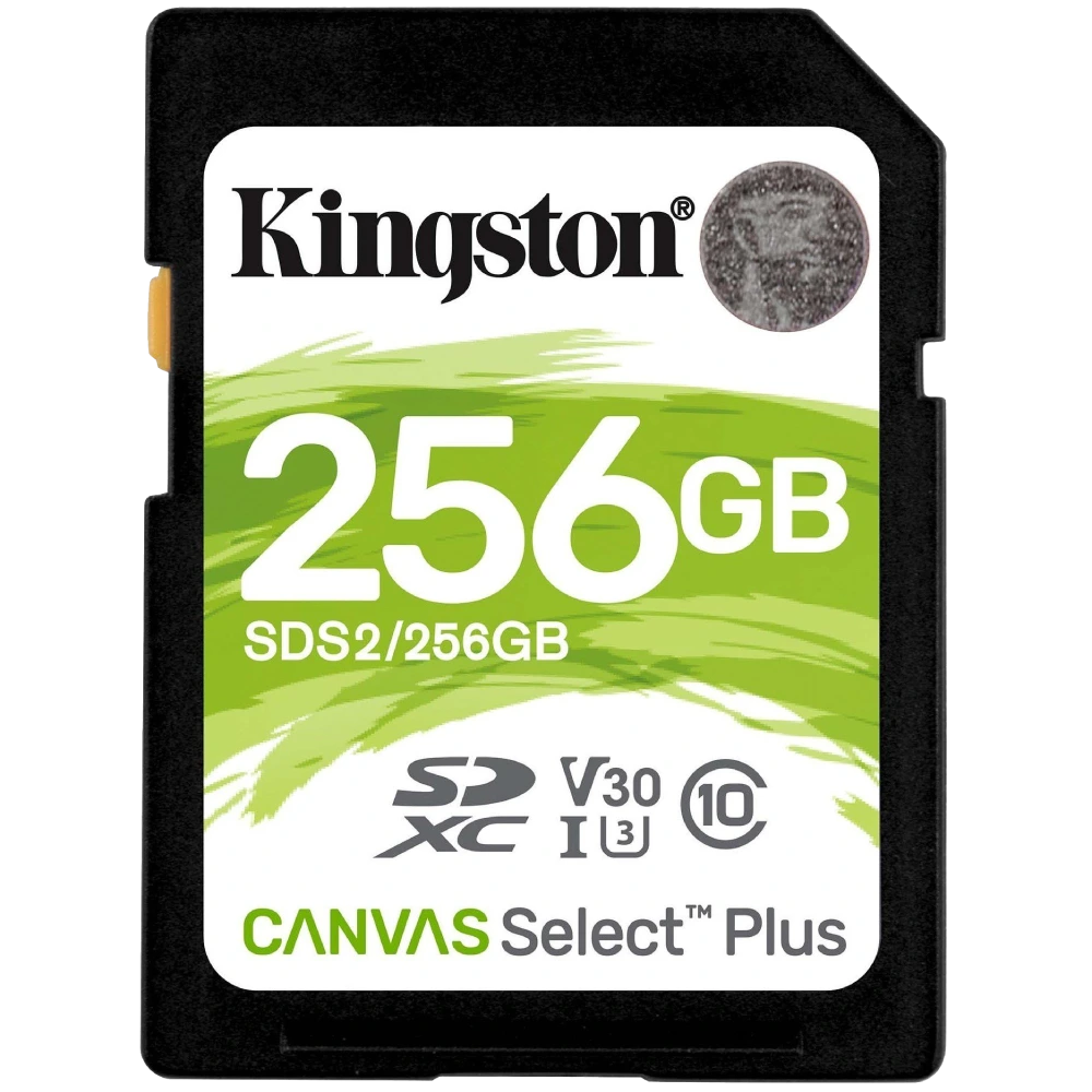 Модуль флэш-памяти kingston kingston 256gb sdxc canvas select plus 100r c10 uhs-i u3 v30