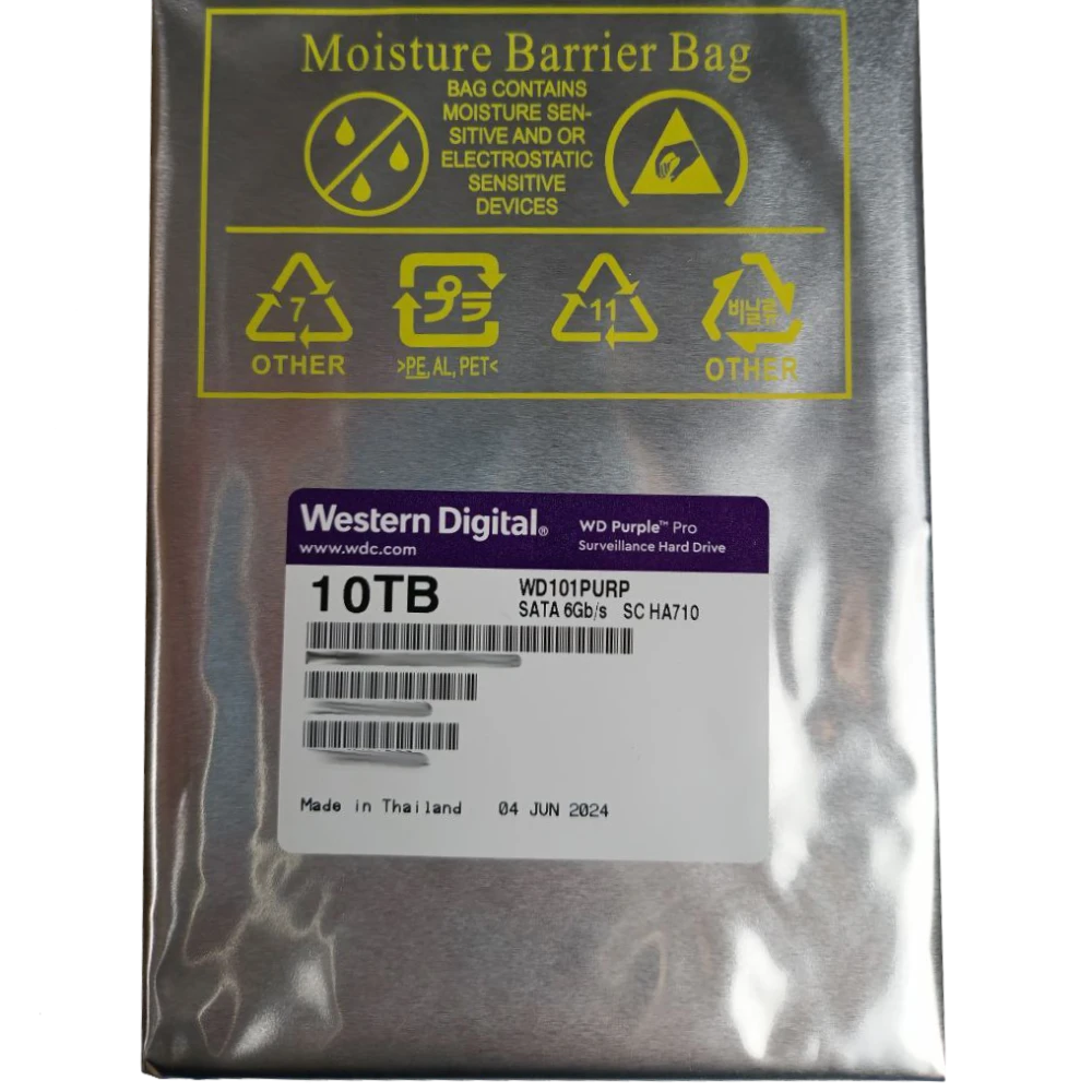 Жесткий диск western digital western digital purple pro 10tb 7200rpm 256mb wd101purp 3.5 sata iii
