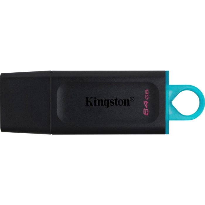 Usb флеш накопитель kingston kingston 64gb usb3.2 gen 1 datatraveler exodia (black + teal)