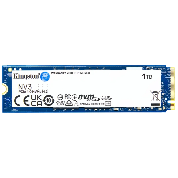Накопитель kingston kingston 1tb nv3 ssd m.2 2280 pcie 4.0 nvme