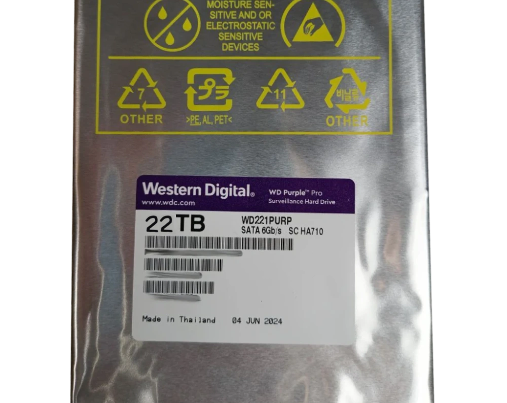 Жесткий диск внутренний western digital western digital purple pro wd221purp 22Тб