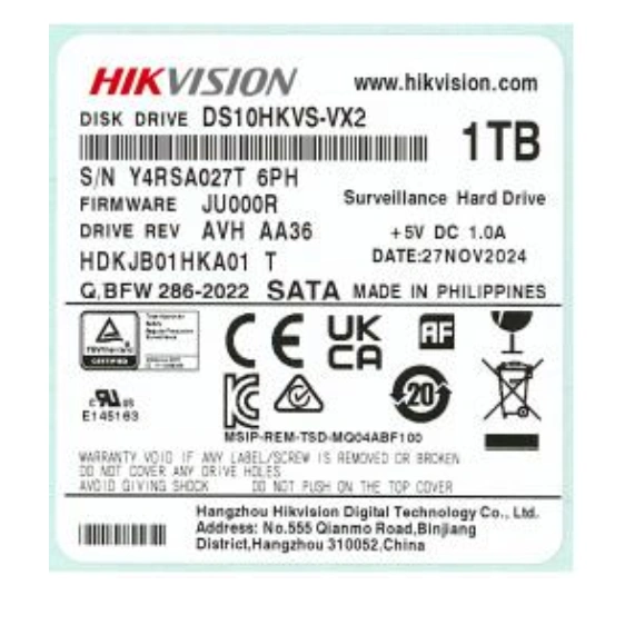 Жорсткий диск внутрішній hikvision hikvsion ds10hkvs-vx2