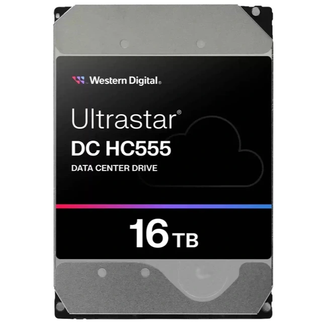 Жорсткий диск внутрішній western digital western digital ultrastar hc555 16tb 7200rpm 512mb